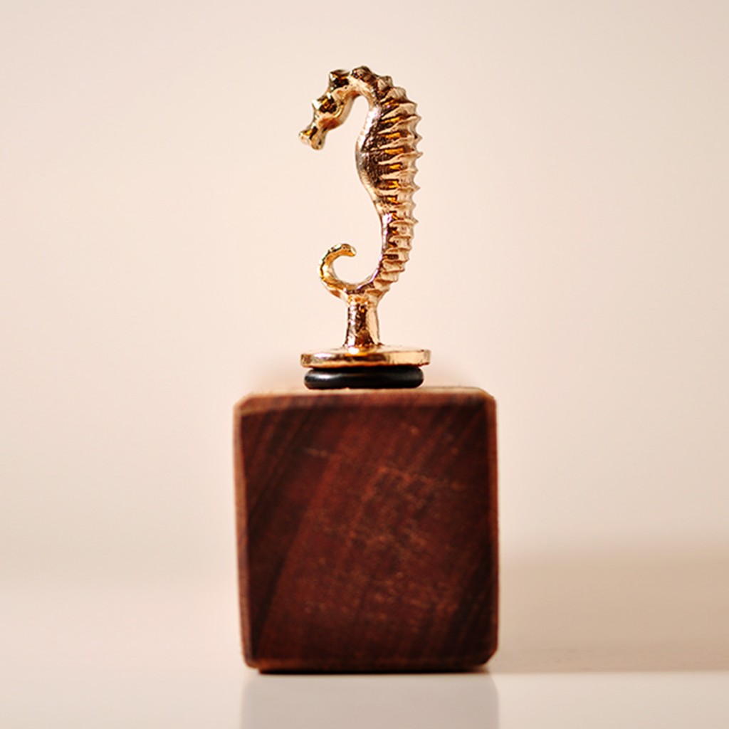Vinprop i bronze. Søhest