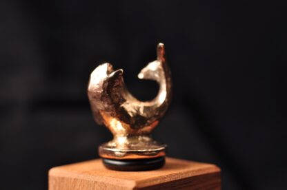 Delfin - Vinprop i bronze