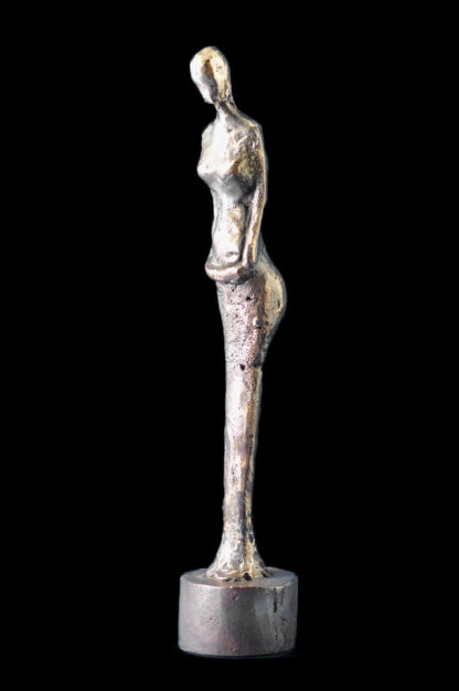 Kvindefigur-Bronzeskulptur