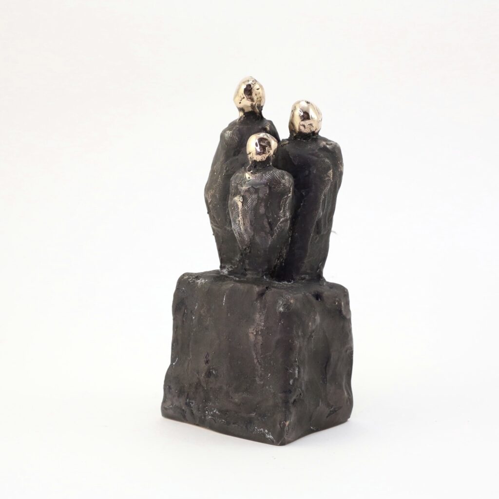 Familie - Bronze skulptur