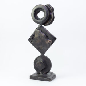 Abstakt figurkomposition - Bronzeskulptur af Bo Kalvslund