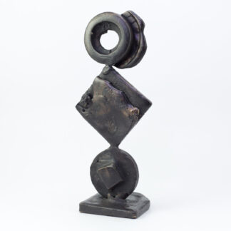 Abstakt figurkomposition - Bronzeskulptur af Bo Kalvslund