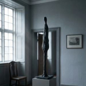 Abstrakt figur - Bronzeskulptur af Bo Kalvslund