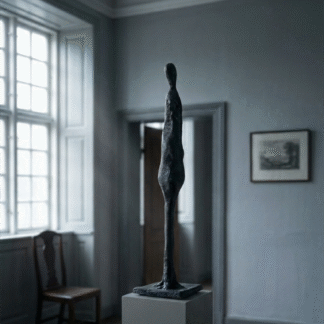 Abstrakt figur - Bronzeskulptur af Bo Kalvslund