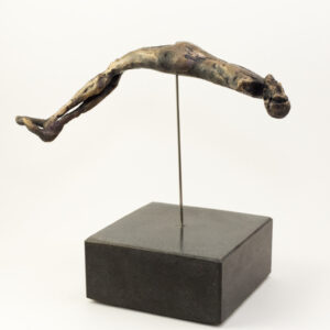 Floating - Bronzeskulptur af Bo Kalvslund