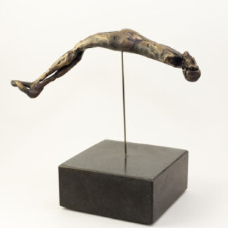 Floating - Bronzeskulptur af Bo Kalvslund