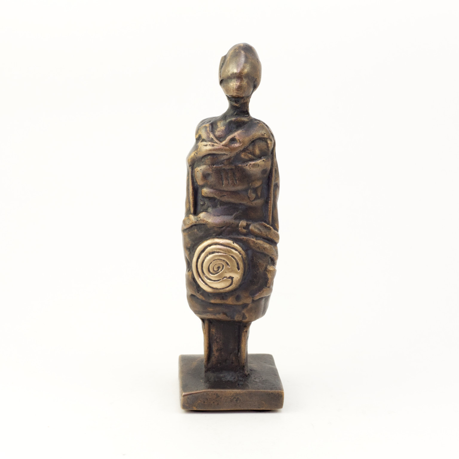 Den rejsende - Bronzeskulptur af Bo Kalvslund