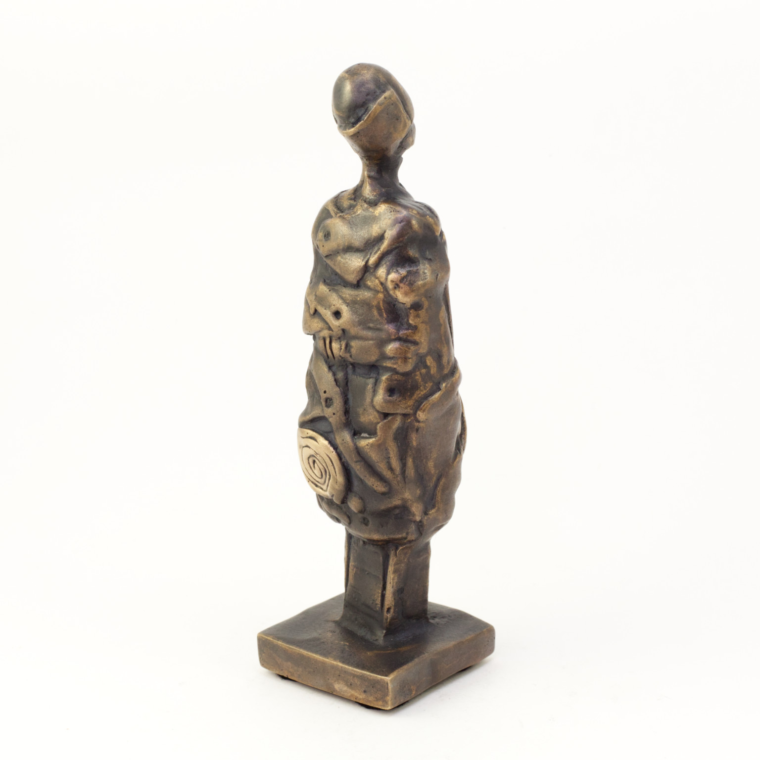 Den rejsende - Bronzeskulptur af Bo Kalvslund