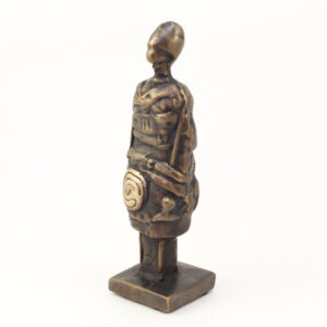 Den rejsende - Bronzeskulptur af Bo Kalvslund