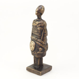 Den rejsende - Bronzeskulptur af Bo Kalvslund