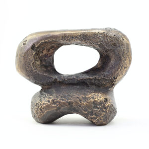 Abstrakt skulptur i bronze