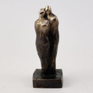 Knus eller kram - Bronzeskulptur