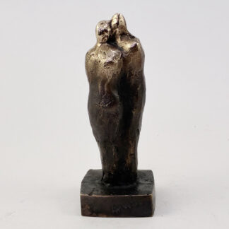 Knus eller kram - Bronzeskulptur